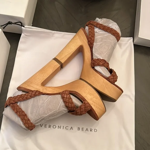 VERONICA BEARD GAEL PLATFORM SANDAL SIZE 9 - Picture 10 of 14